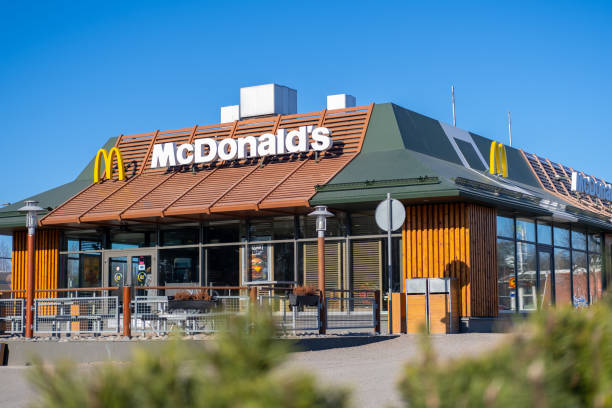 McDonald's menu with allergen information.