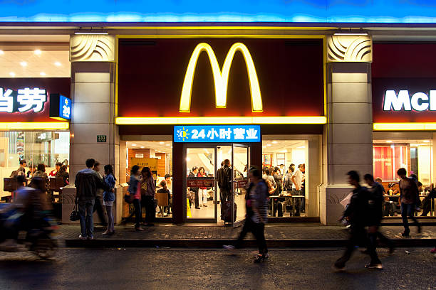 Various McDonald's food items on a tray.